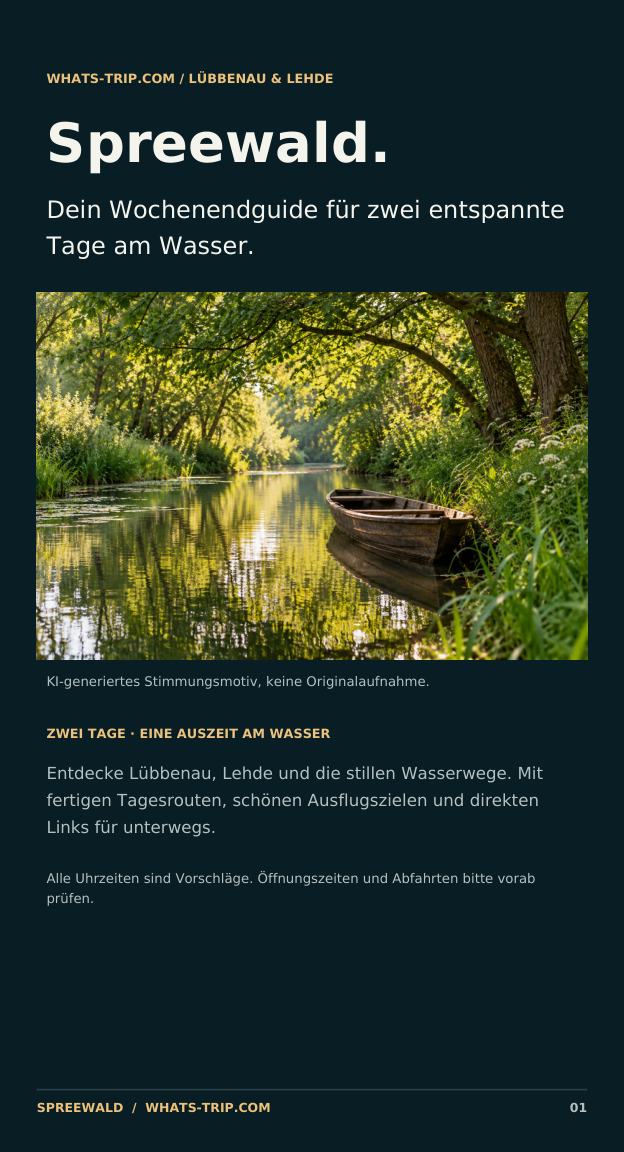 Titelseite des digitalen Spreewald-Reiseführers